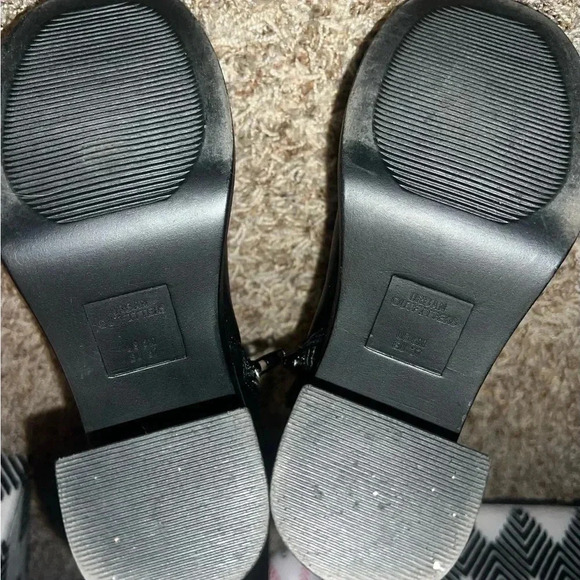 Women’s Urban Outfitters Size 6 Beau Square Toe Heeled Black Boot - Picture 7 of 7